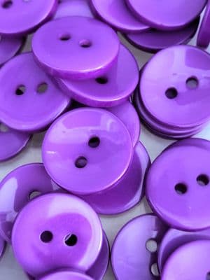 Purple round button 15mm