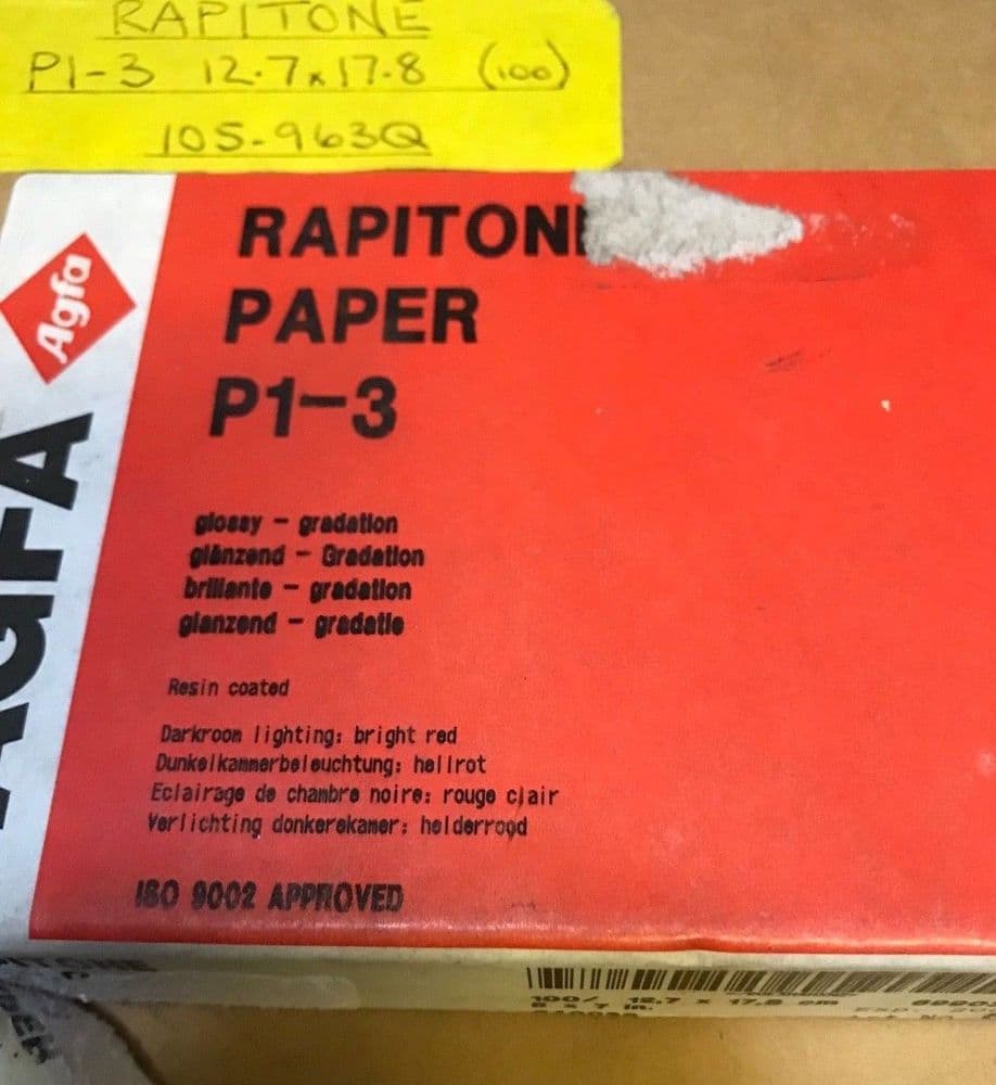 Agfa Rapitone 5x7 paper in box of 100 sheets