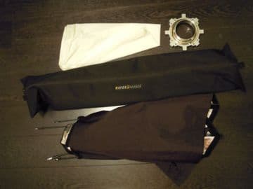 BOWENS 100X100 SOFTBOX INC ADAPTER FOR S TYPE with wafer Bag.