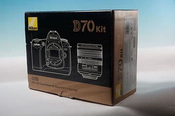 EMPTY box for Nikon D70 kit with 18-70mm f3.5-4.5G lens
