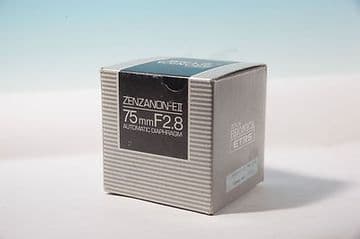 EMPTY box for Zenzanon-EII 75mm f2.8 lens