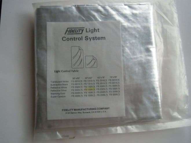 Fidelity Light Control System Silver Fabric reflector 42