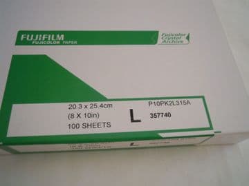 FUJI CRYSTAL ARCHIVE COLOUR PRINTING PAPER RA4 GLOSSY 10X8" 100 SHEETS