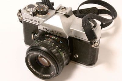 Fujica ST605 II 35mm SLR camera Fujinon 55mm f/2