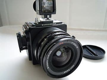 Hasselblad 903SWC Film Camera with Biogon CF F4.5 38mm Lens , viewfinder and A12