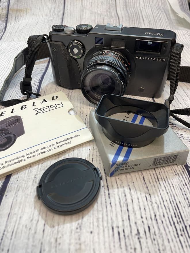 Hasselblad Xpan 35mm camera body and 45mm lens