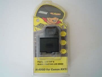 HOODMAN H-400D FLIP UP LCD CAP & GLARE FIGHTING LCD HOOD FOR CANON RXTI