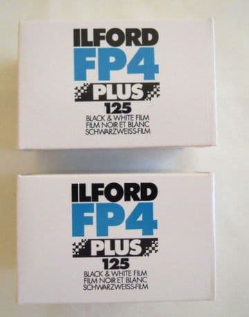 ILFORD FP4 PLUS 125 B&W FILM 135-36 ISO 125 2 ROLLS DATED 2020