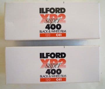 ILFORD XP2 ISO 400 B&W 2 ROLLS FILM DATED MARCH 2015