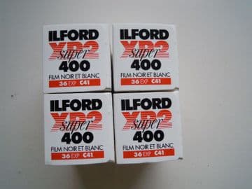 ILFORD XP2 SUPER 400 BLACK & WHITE 36EXP C41 4 ROLLS