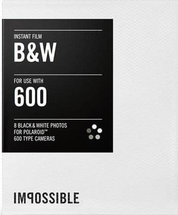 Impossible instant Black/White film for 600-Type Classic Polaroid Cameras