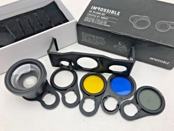 Impossible project Mint SX70 lens set including lens holder, close up lens, fis