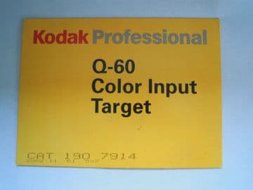 KODAK Q-60 COLOR INPUT TARGET