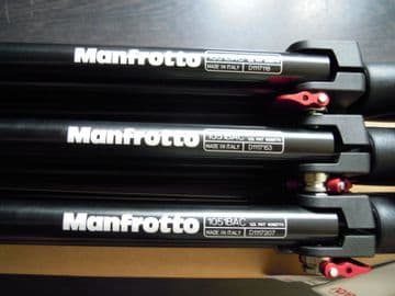 MANFROTTO 3-PACK BLACK ALUMINIUM AC MINI COMPACT 1051BAC-3 TRIPOD