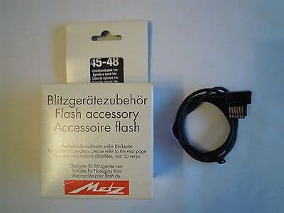 METZ 45-48 SYNCHRO  CORD 1M FLASH ACCESSORY