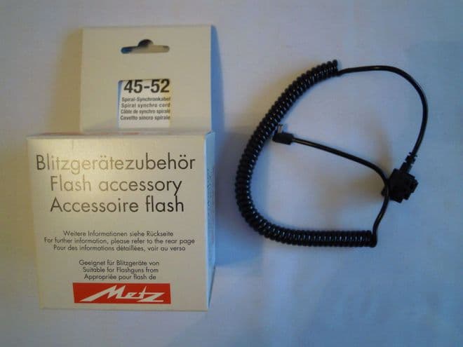 METZ 45-52 SPIRAL SYNCHRO CORD 45 CT 1 FLASH ACCESSORY