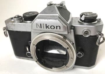 NIKON CHROME FM2 BODY WITH MISSING WIND ON LEVER