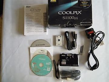 Nikon COOLPIX S1100pj 14.1 MP Digital Camera - Black
