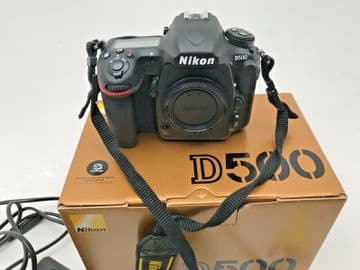Nikon D500 camera body boxed