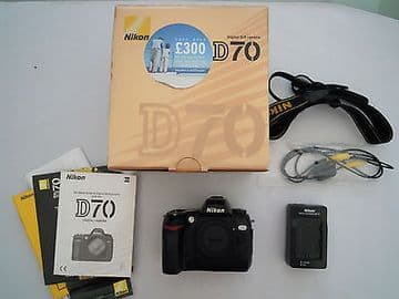 Nikon D70 6.1 MP Digital SLR Camera - Black (Body only)