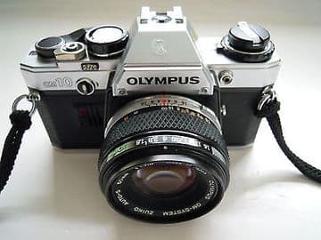 Olympus OM10 35mm SLR Film Camera with 50mm Lens