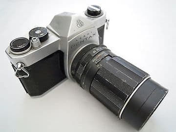 Pentax Spotmatic SP 1000 35mm SLR Film Camera with 135mm F3.5 Lens