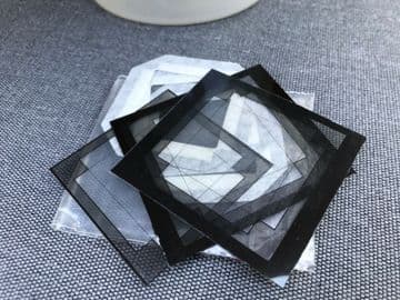 Phase One P20/25 pack of 3 screen masks with self adhesive frames.