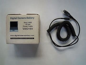 Power Cable 16Volt For Sony VAIO Digital Camera Battery 16 Volt