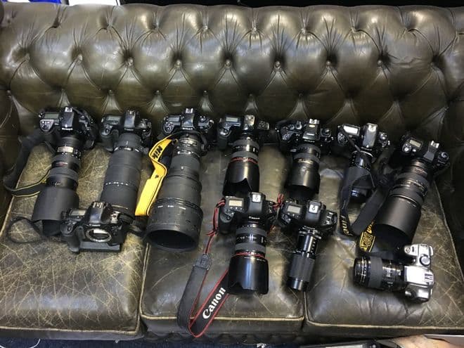 PRACTICAL PRESS / PAPARAZZI CAMERA WITH LENS AND FLASH