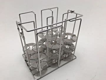 Proco/ Kodak cage with 9 120 stainless steel spirals for 3gallon deep tank