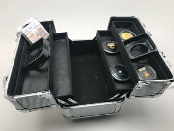 Silver small aluminium cantilever accessory case