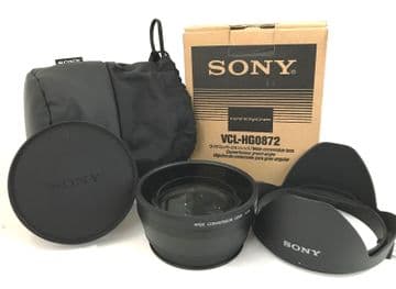 SONY VCL-HG0872 WIDE ANGLE VIDEO CONVERSION LENS FOR PRO VIDEO CAMERA