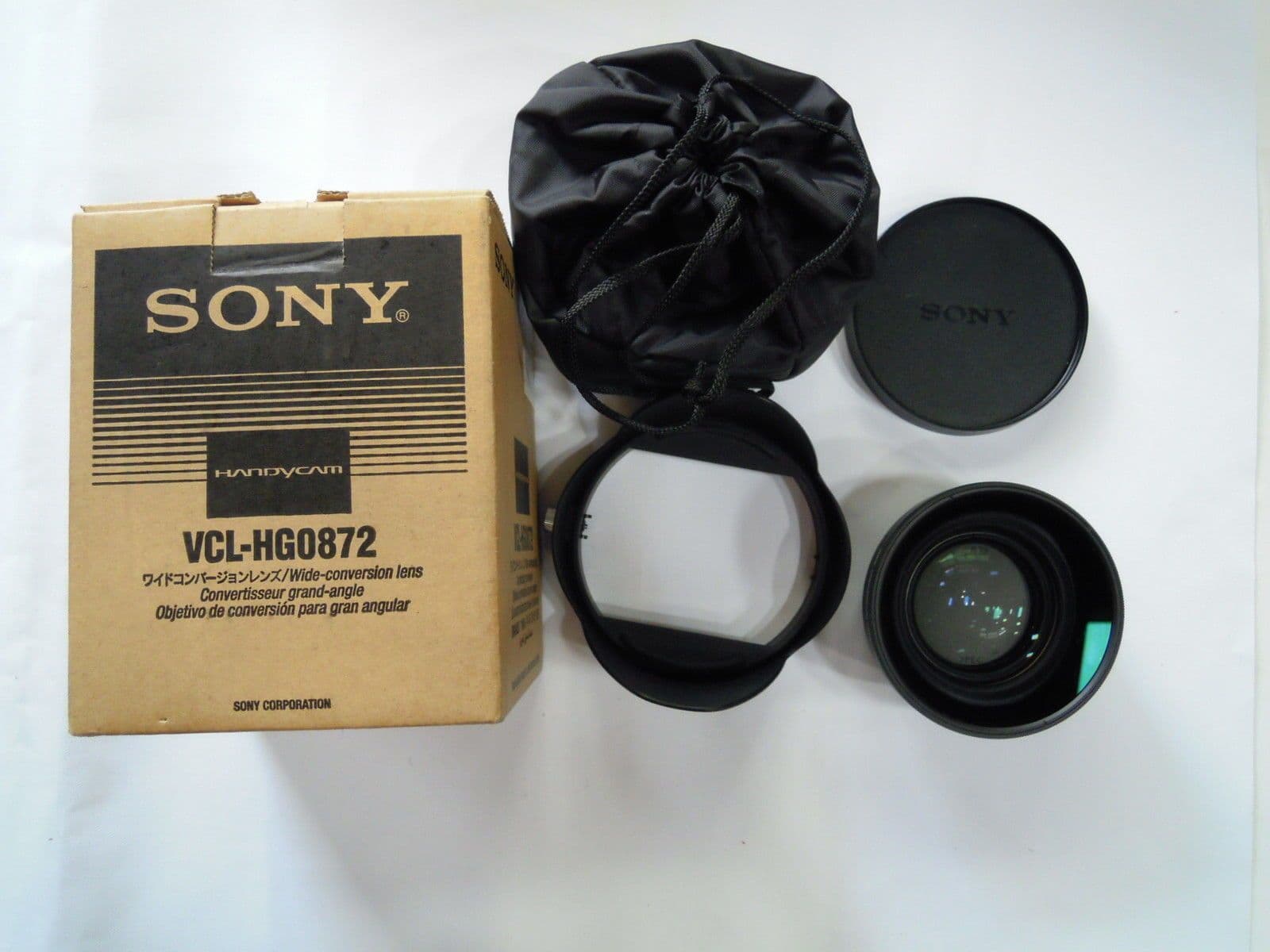 SONY ソニー ビデオカメラ用ワイドコンバージョンレンズ VCL-HG0737