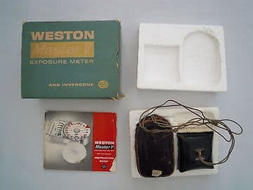 WESTON MASTER V EXPOSURE METER AND INVERCONE