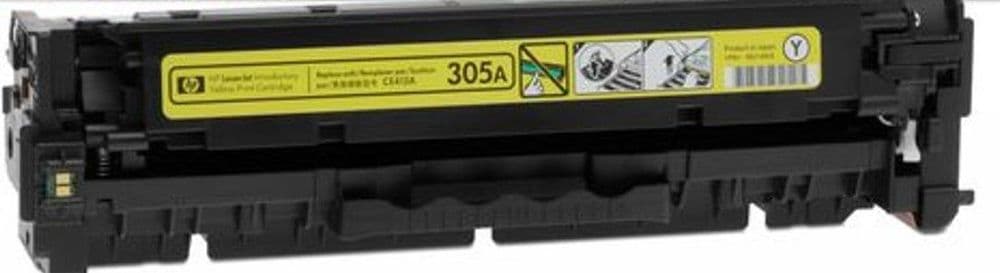 Brown Box HP 305A Yellow Toner Cartridge (CE412A) 2,600 pages