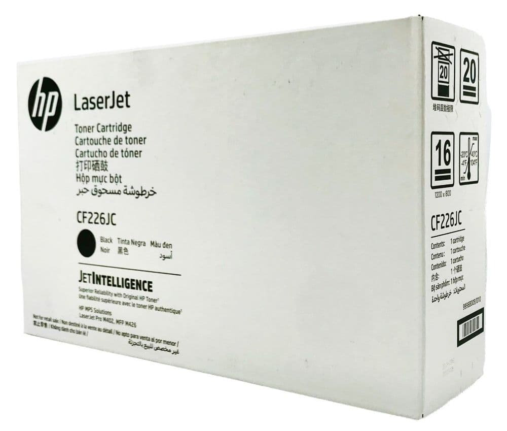 Corporate HP 26X (Yield 10,000 Pages) High Yield Black Original Toner Cartridge CF226JC)