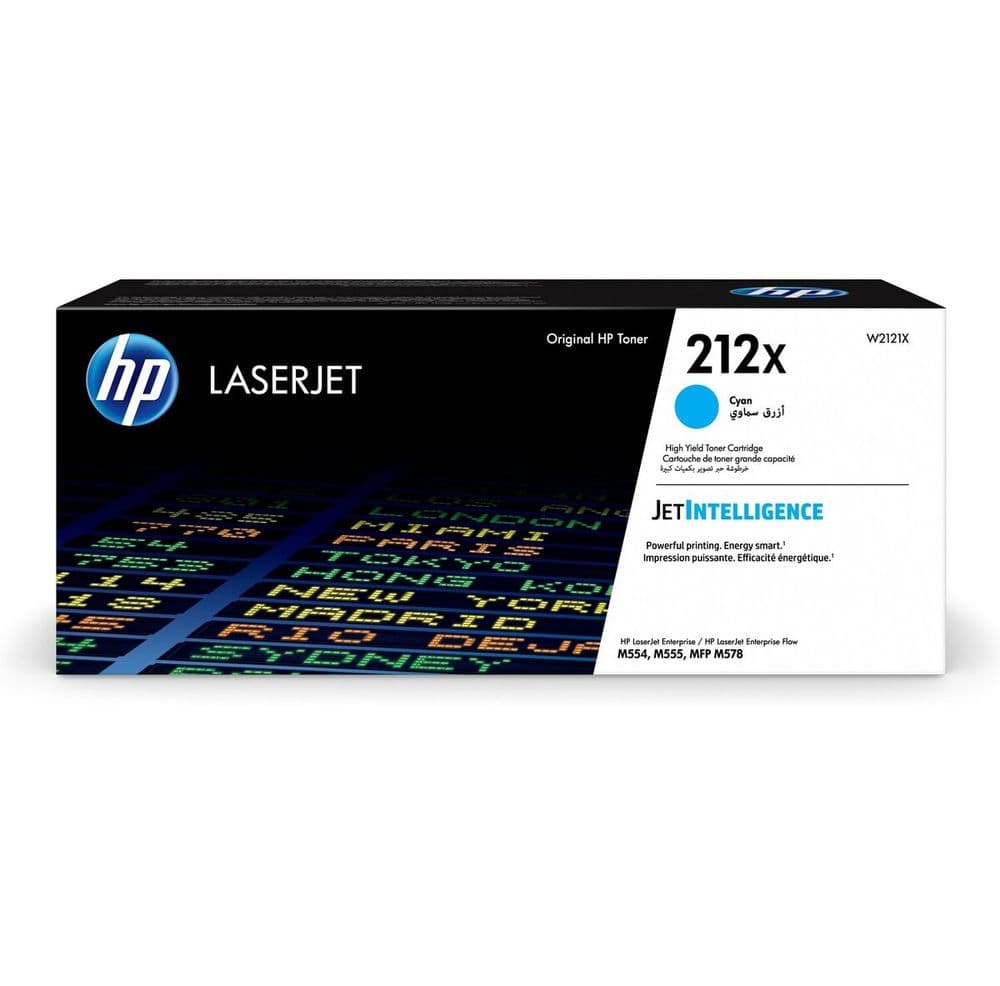 HP 212X Cyan High Yield 10K Pages Original Toner W2121X