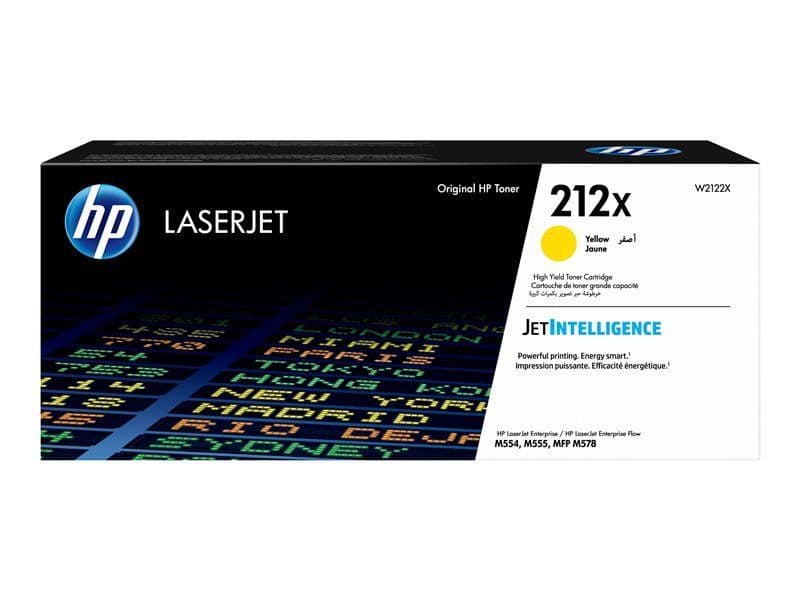 HP 212X Yellow High Yield 10K pages Original Toner W2122X
