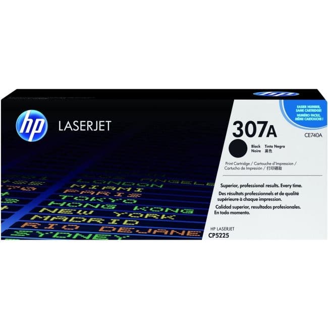 HP 307A Original Toner Cartridge - Black - Laser - 7000 Page CE740A