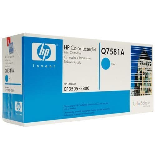 HP 503A Cyan Original Toner Cartridge (Q7581A) 6,000 pages