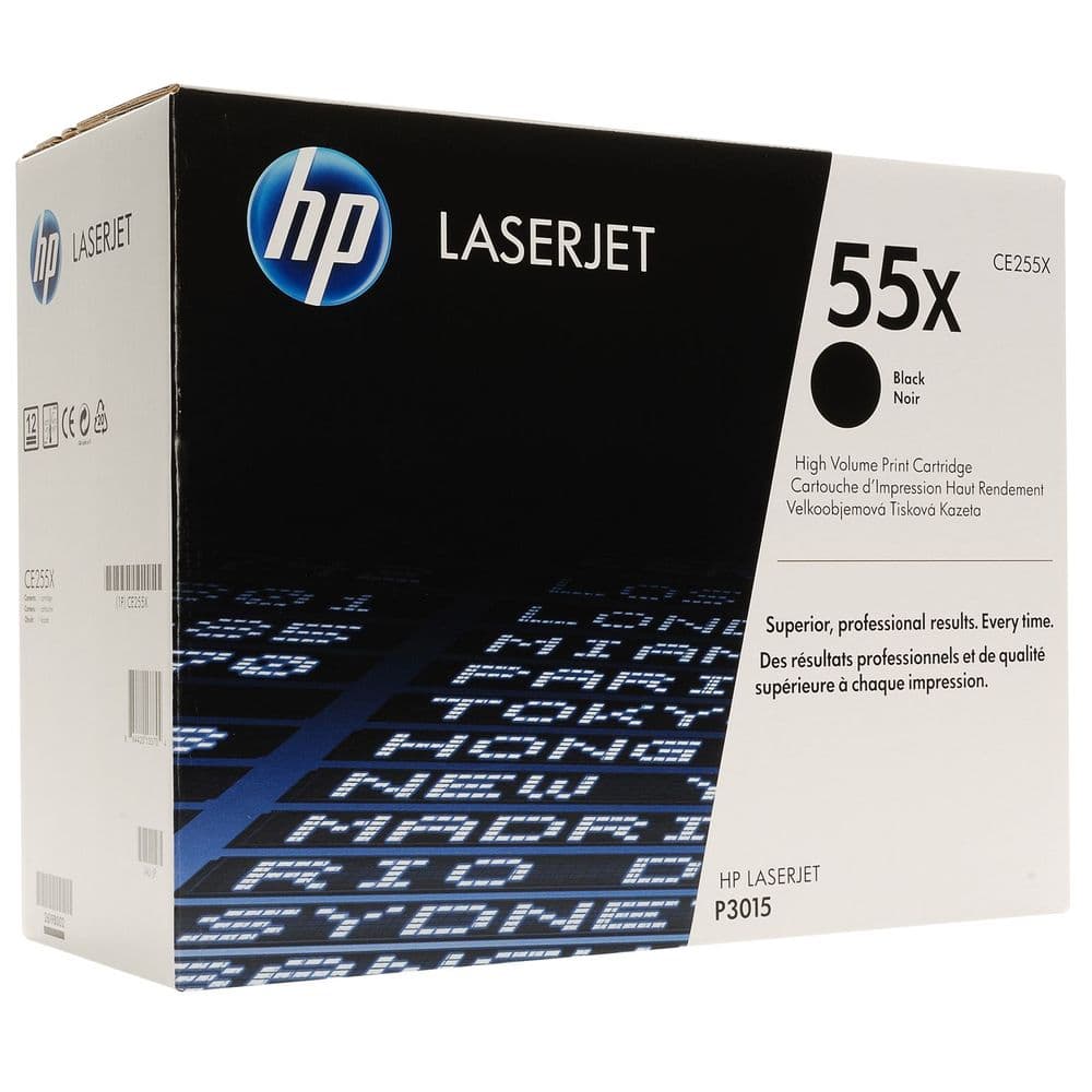 HP 55X Original Toner Cartridge (CE255X) 12,500 pages