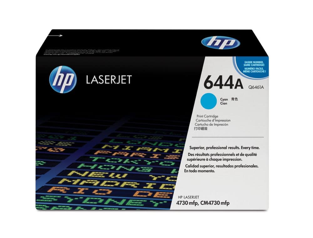 HP 644A Cyan Original Toner Cartridge (Q6461A) 12,000 pages