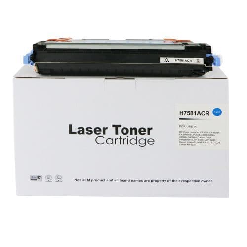 Remanufactured HP Q7581A Cyan Toner 6K
