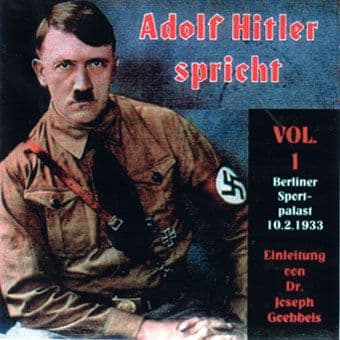 Adolf Hitler Spricht (Adolf Hitler Speaks) CD