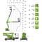 12m Self Propelled Electric Boom Lift - Nifty HR12LE (Battery)