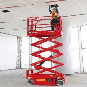 9.8m Self Propelled Scissor Lift  (For Hire)