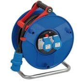 Brennenstuhl 25m Garant 2x16 Amp Socket Cable Reel with IP44 Protection - 240V (1182760)