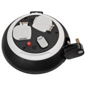 Brennenstuhl 3m Comfort Line Cable Box  2 x 13 Amp & USB  - 240V (1109223600)