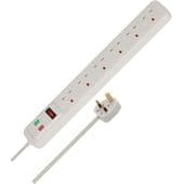 Brennenstuhl 6-Way 2m Extension Lead with Surge Protection - 240V (1150543620)