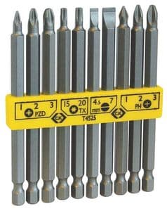 CK 10 Piece 100mm Mixed Bit Set  (T4525)